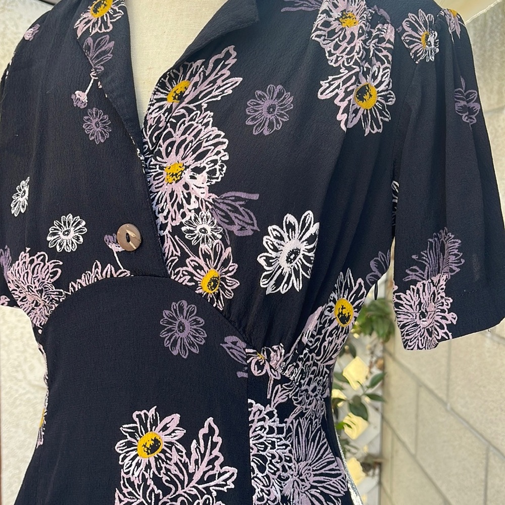 Free People Floral Mini Sun Dress